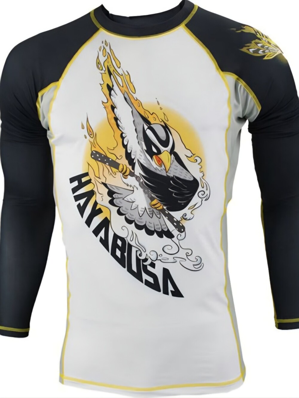 Hayabusa Ninja Falcon Rashguard MMA BJJ Long-Sleeve Compression Shirt - Size XL